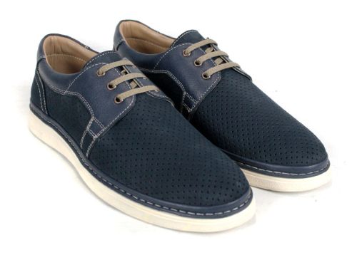 Pantofi bărbătești Forma Lite din nubuc și piele albastru închis