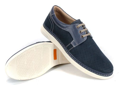 Pantofi bărbătești Forma Lite din nubuc și piele albastru închis