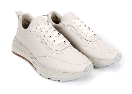 Sneakers damă Urban Muse din piele naturală, culoare bej