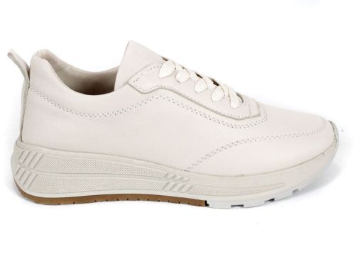 Sneakers damă Urban Muse din piele naturală, culoare bej