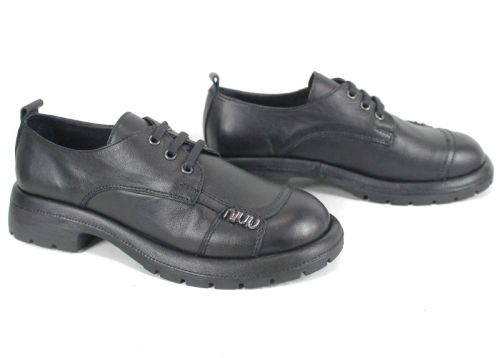 Pantofi damă Alma Walk din piele naturală, culoare neagră