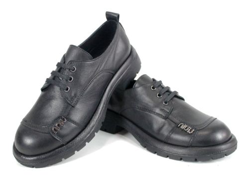 Pantofi damă Alma Walk din piele naturală, culoare neagră