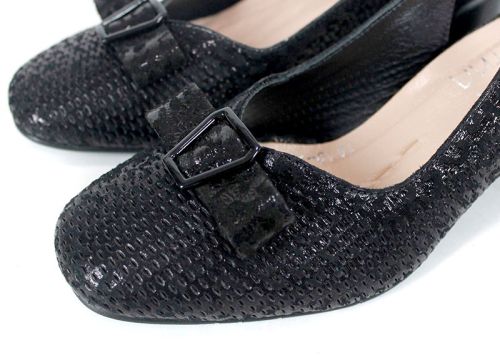 Sandale damă Riva Plain din piele naturală cu călcâi deschis și toc lat