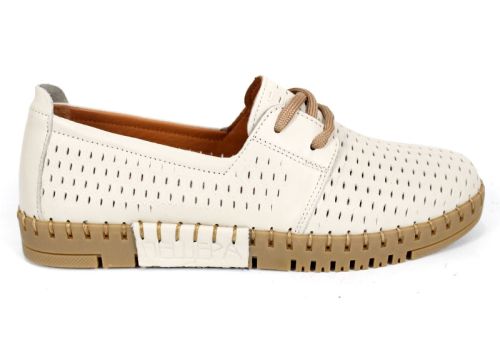 Metro Walk – pantofi de vară damă din piele naturală bej