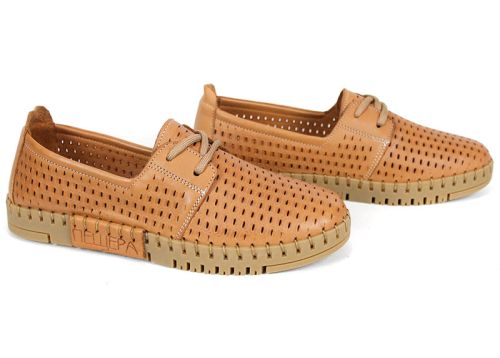 Pantofi de vară pentru femei Metro Walk din piele naturală maro deschis