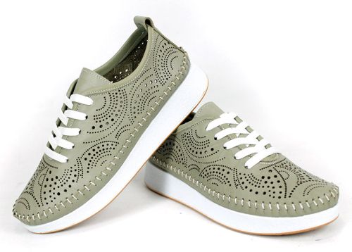 pantofi casual damă Luna Soft din piele naturală cu branț memory