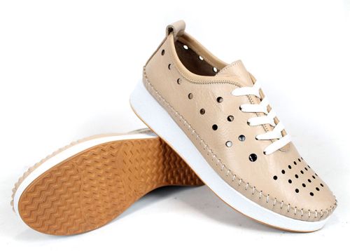 Pantofi damă Elia Move cu perforații și talpă ușoară