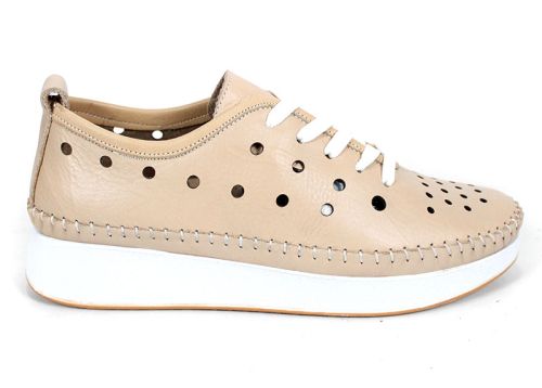 Elia Move – pantofi de vară pentru femei din piele naturală, bej