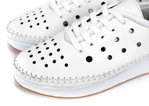 Elia Move – pantofi de vară albi din piele naturală pentru femei