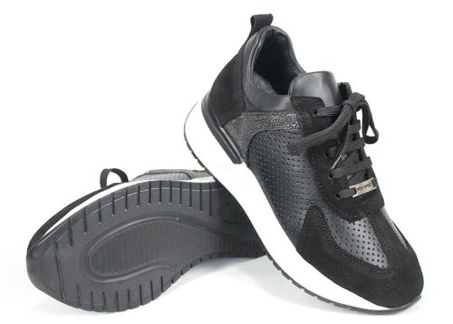 Pantofi sport damă Alba Step cu perforații și talpă albă