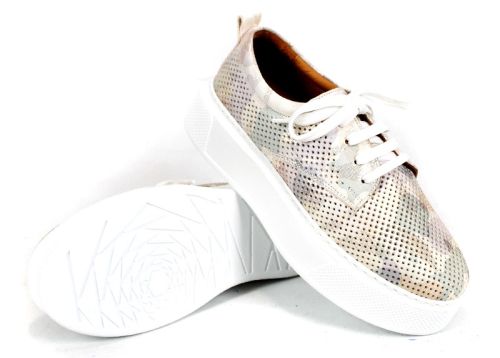 pantofi de vară damă cu talpă albă cusută Aira Calm
