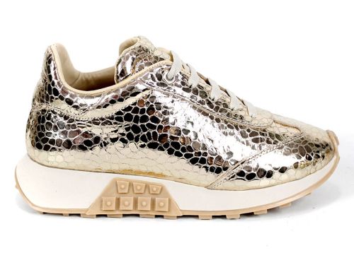 Sunny Pace – sneakers damă din piele naturală aurie
