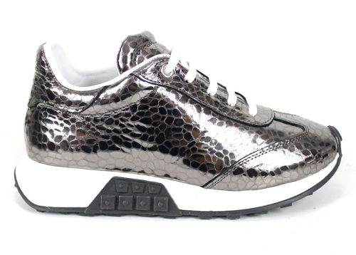 Sunny Pace – pantofi sport damă din piele naturală, culoare platină