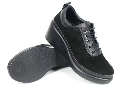 pantofi comozi Linea Ease din piele naturală