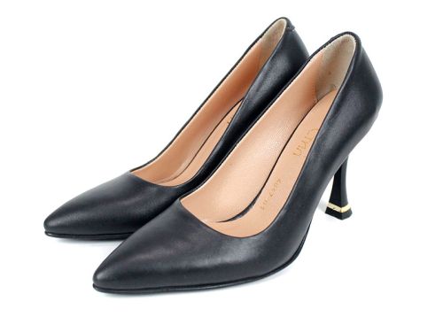 Metro Bloom – pantofi eleganți de damă din piele naturală, cu toc stiletto