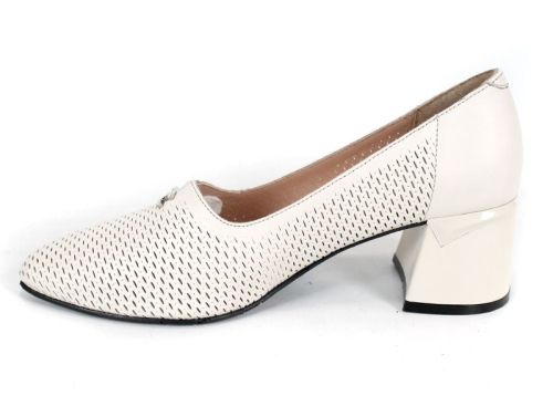 Civella – pantofi damă eleganți de vară din piele naturală perforată