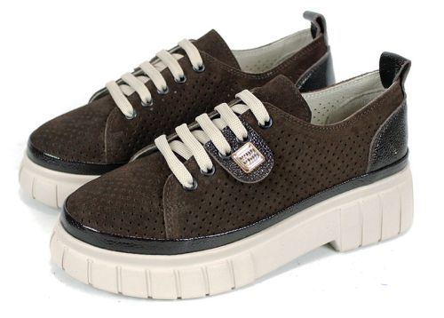 Nova Grace – pantofi de damă din velur natural