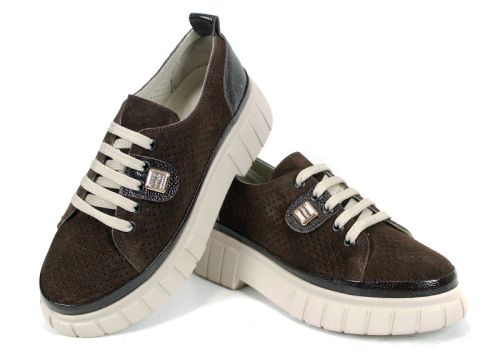 pantofi dama comozi Nova Grace cu branț din piele naturală