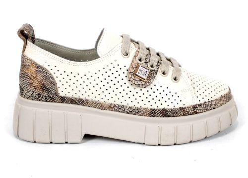 Nova Grace – pantofi de damă din lac natural perforat