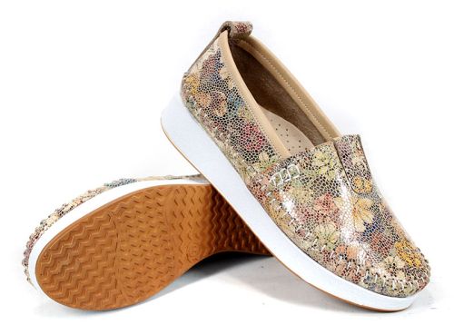 pantofi dama comozi Mira Flow talpa alba usoara