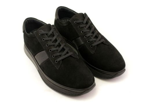 Pantofi casual pentru bărbați în negru - Model Maxim.