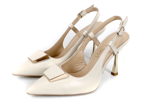 Velora Muse – sandale elegante damă din piele naturală culoare crem