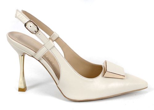 Velora Muse – sandale elegante damă din piele naturală culoare crem