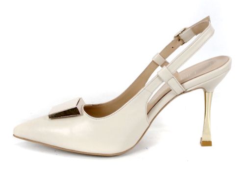 Velora Muse – sandale elegante damă din piele naturală culoare crem