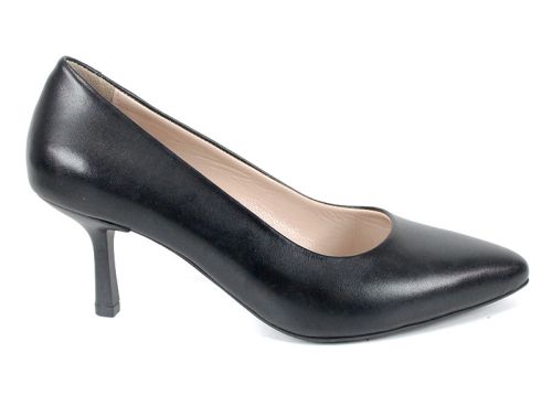 Orlena Vivo – pantofi damă stiletto din piele naturală neagră