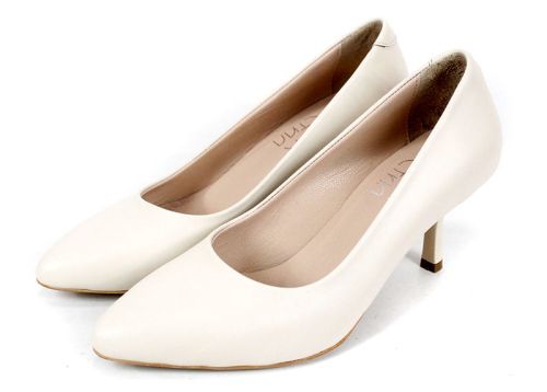 Metro Bloom – pantofi eleganți de damă din piele naturală, cu toc stiletto