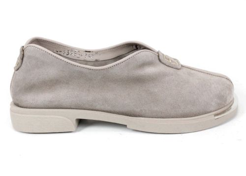 pantofi dama casual velur vizon confortabili