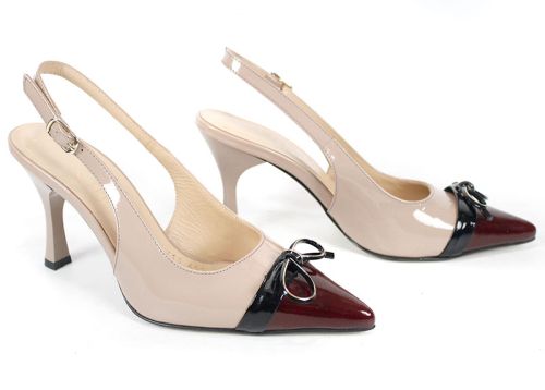 sandale dama elegante lac bej bordo Siena Touch