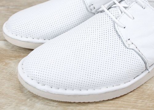 Vento Forma – pantofi de vara barbati din piele naturala alba perforata