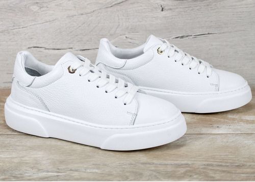 sneakers dama Sorelle Vanta alb piele naturala