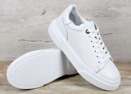 sneakers dama Sorelle Vanta alb piele naturala