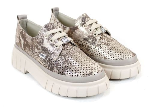 Nova Grace – pantofi de damă din lac natural perforat