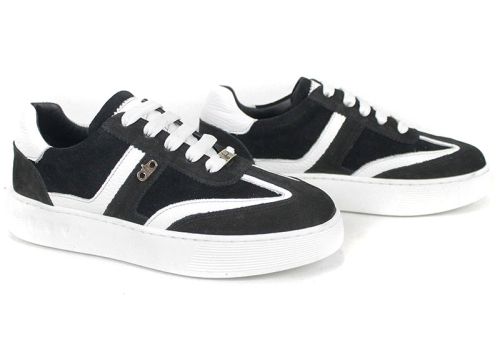 sneakers-dama-velur-negru-detalii-albe