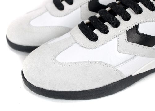 sneakers dama alb piele velur