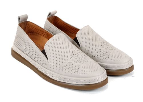 Pantofi Mirela Vento – eleganță naturală în bej și maro deschis