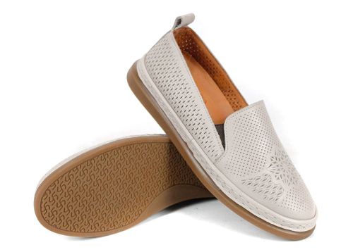 Pantofi Mirela Vento – eleganță naturală în bej și maro deschis