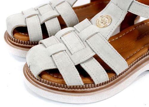 Senda Bella – sandale dama joase din piele naturală velur bej