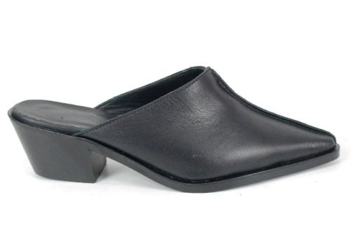 Meliora Grace – sabo elegant damă din piele naturală neagră cu design rafinat