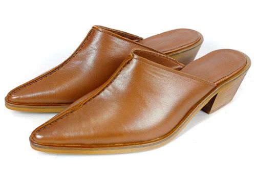 sabo damă maro deschis piele naturală