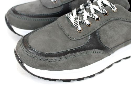 pantofi sport bărbați gri piele