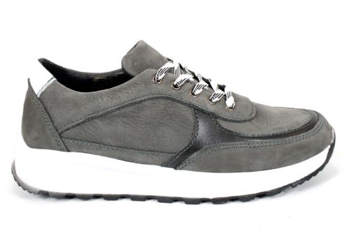 sneakers bărbați gri nubuc natural