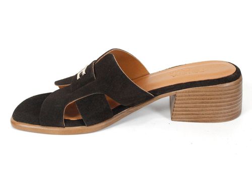 papuci damă vară din piele naturală