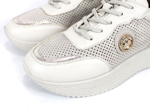 pantofi damă perforați bej