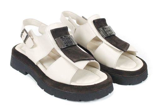 Sorella Vanta – sandale damă din piele naturală cu talpă masivă