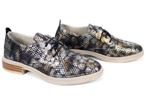 pantofi damă piele perforată vară