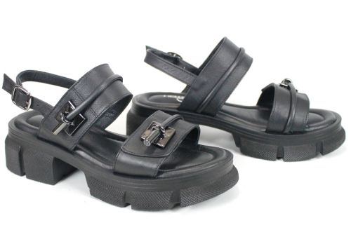 Ardelle Nova – sandale damă din piele naturală neagră